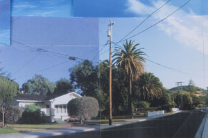 Detail from AU alumna Sharon Wolpoff's work Bungalow (Sonoma), 2009. Collage on paper. 12 x 12 in.